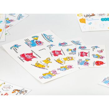 Наклейки бумажные Sticker Pack на заказ, M
