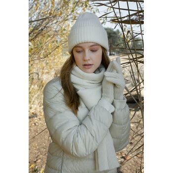 Перчатки Bernard, молочно-белые (ванильные), размер S/M
