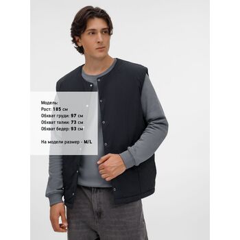 Жилет унисекс Veter, черный, размер 3XL/4XL