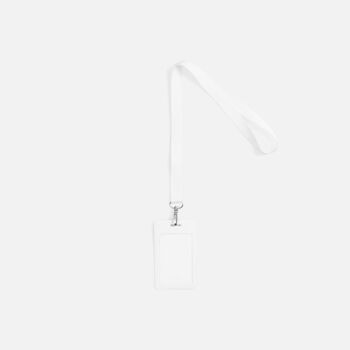 Лента для бейджа Pin, белая