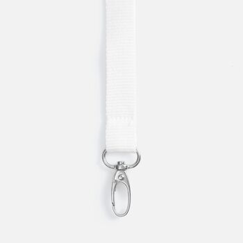Лента для бейджа Pin, белая