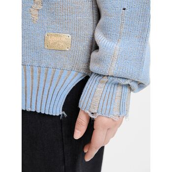 Джемпер Denim свободного силуэта на заказ, полушерсть, размер S