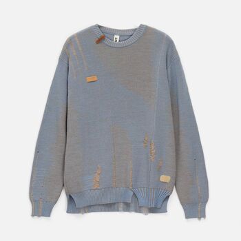 Джемпер Denim свободного силуэта на заказ, полушерсть, размер L