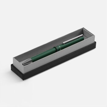 Ручка шариковая Blade Soft Touch в футляре, зеленая