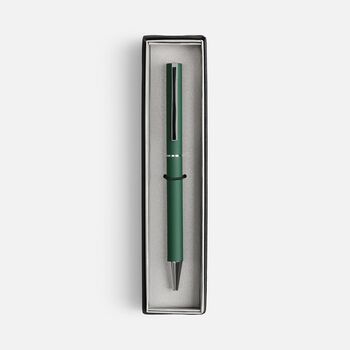 Ручка шариковая Blade Soft Touch в футляре, зеленая