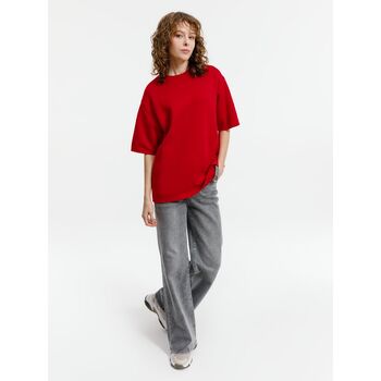 Джемпер с коротким рукавом Siluetti Volumica, красный, размер XL/XXL