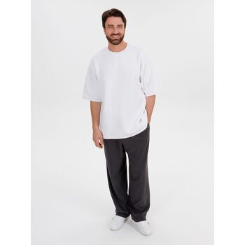 Джемпер с коротким рукавом Siluetti Volumica, молочно-белый, размер XL/XXL