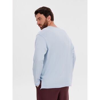 Лонгслив унисекс Siluetti Fuori, светло-голубой, размер L/XL