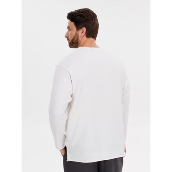 Лонгслив унисекс Siluetti Fuori, молочно-белый, размер L/XL