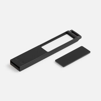 Флешка markBright Black с белой подсветкой, 32 Гб