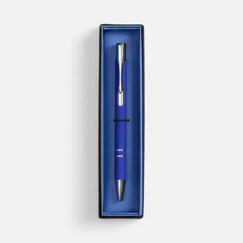 Ручка шариковая Keskus Soft Touch в футляре, синяя