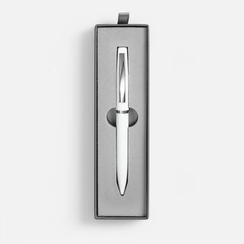 Ручка шариковая Bolt Soft Touch в футляре, белая