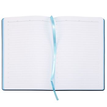 Ежедневник Bookmark, недатированный, черный с голубым