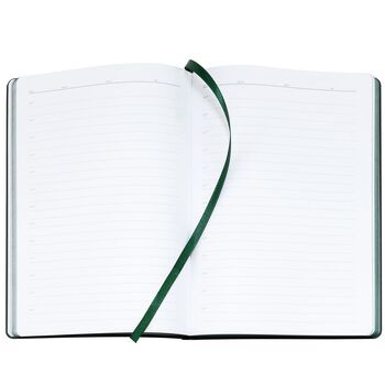 Ежедневник Bookmark, недатированный, черный с зеленым