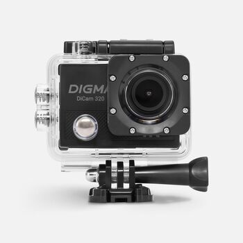 Экшн-камера Digma DiCam 320, черная