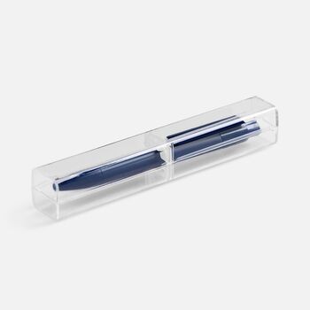 Ручка шариковая Prodir DS4 PMM-P в футляре, темно-синяя