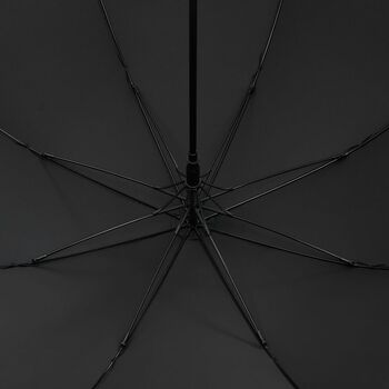 Зонт-трость Grappino с ручкой-карабином, черный