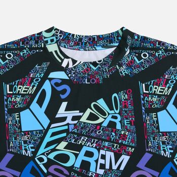 Футболка из бифлекса Morfiss с полной запечаткой на заказ, размер M/L