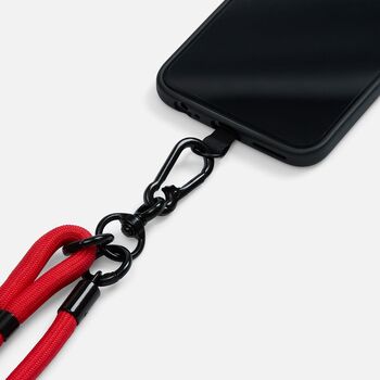 Шнурок для телефона OmniHold, красный