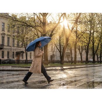 Зонт складной Regenfall, темно-синий