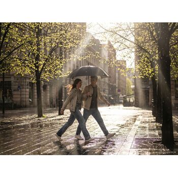 Зонт-трость Sombrella, черный