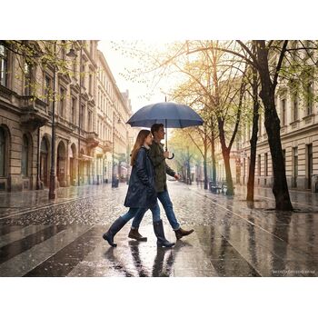 Зонт-трость Sombrella, темно-синий