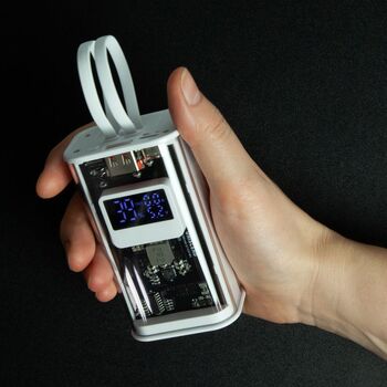 Аккумулятор с быстрой зарядкой Trellis Geek 10000 мАч, белый