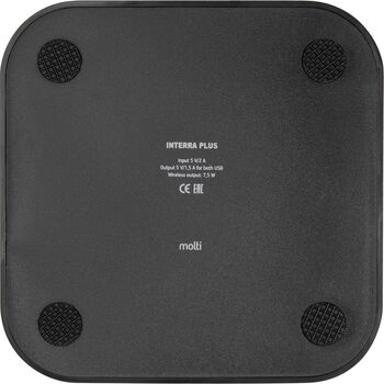 Беспроводное зарядное устройство Interra Plus, черное