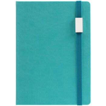 Ежедневник New Factor Metal, бирюзовый