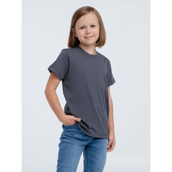 Футболка детская T-Bolka Kids, темно-серая (графит), 10 лет