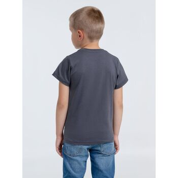 Футболка детская T-Bolka Kids, темно-серая (графит), 10 лет
