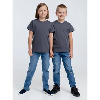 Футболка детская T-Bolka Kids, темно-серая (графит), 14 лет