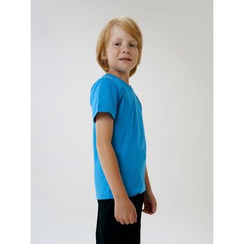 Футболка детская T-Bolka Kids, бирюзовая, 8 лет
