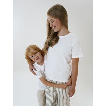 Футболка детская T-Bolka Kids, белая (белоснежная), 6 лет