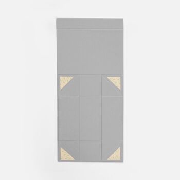 Коробка складная Quadra Fold, серая