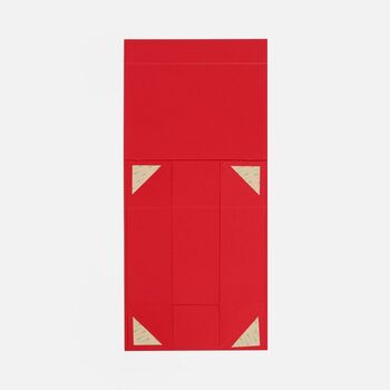 Коробка складная Quadra Fold, красная