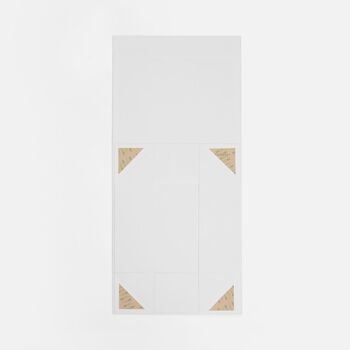 Коробка складная Quadra Fold, белая