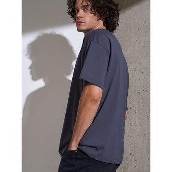 Футболка Oversize Premium, темно-серая (антрацит), размер S