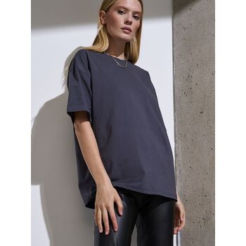 Футболка Oversize Premium, темно-серая (антрацит), размер S