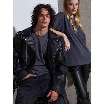 Футболка Oversize Premium, темно-серая (антрацит), размер S