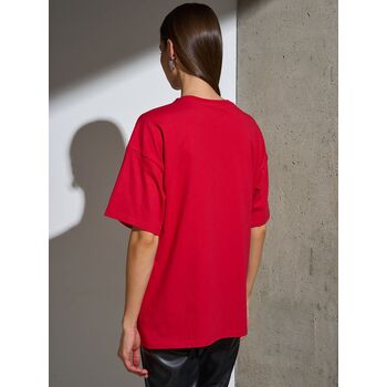 Футболка Oversize Premium, красная, размер S