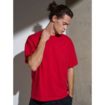 Футболка Oversize Premium, красная, размер S