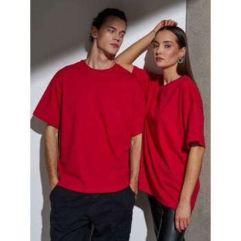 Футболка Oversize Premium, красная, размер S