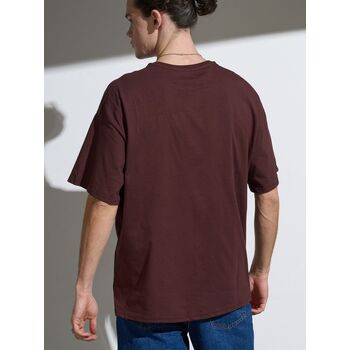 Футболка Oversize Premium, коричневая (шоколад), размер S