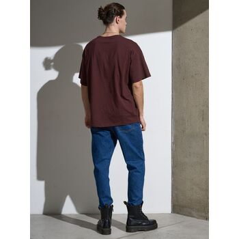 Футболка Oversize Premium, коричневая (шоколад), размер S