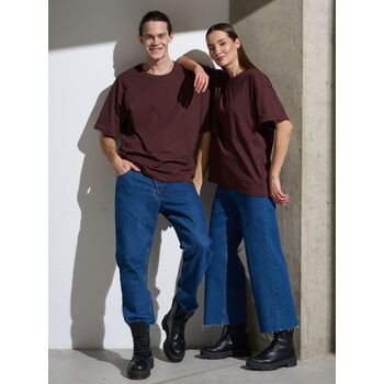 Футболка Oversize Premium, коричневая (шоколад), размер S
