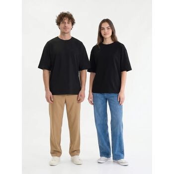 Футболка Oversize Premium 210, черная, размер S