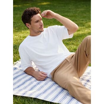 Футболка Oversize Premium 210, белая, размер S