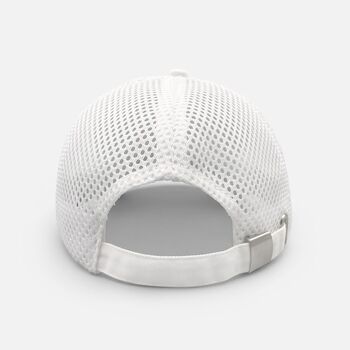 Бейсболка Basic с сеткой, белая