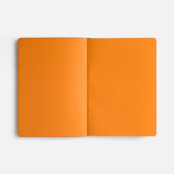 Ежедневник Doppio, недатированный, синий с оранжевым
